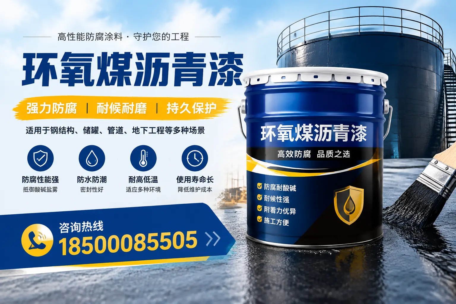 环氧煤沥青漆在工业中的应用,台州企业的选择